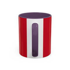 Valentine "Will You Be My Valentine?" Accent Coffee Mug — Red & Black Romantic Gift (11/15oz)