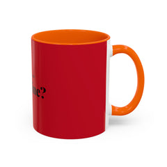 Valentine "Will You Be My Valentine?" Accent Coffee Mug — Red & Black Romantic Gift (11/15oz)