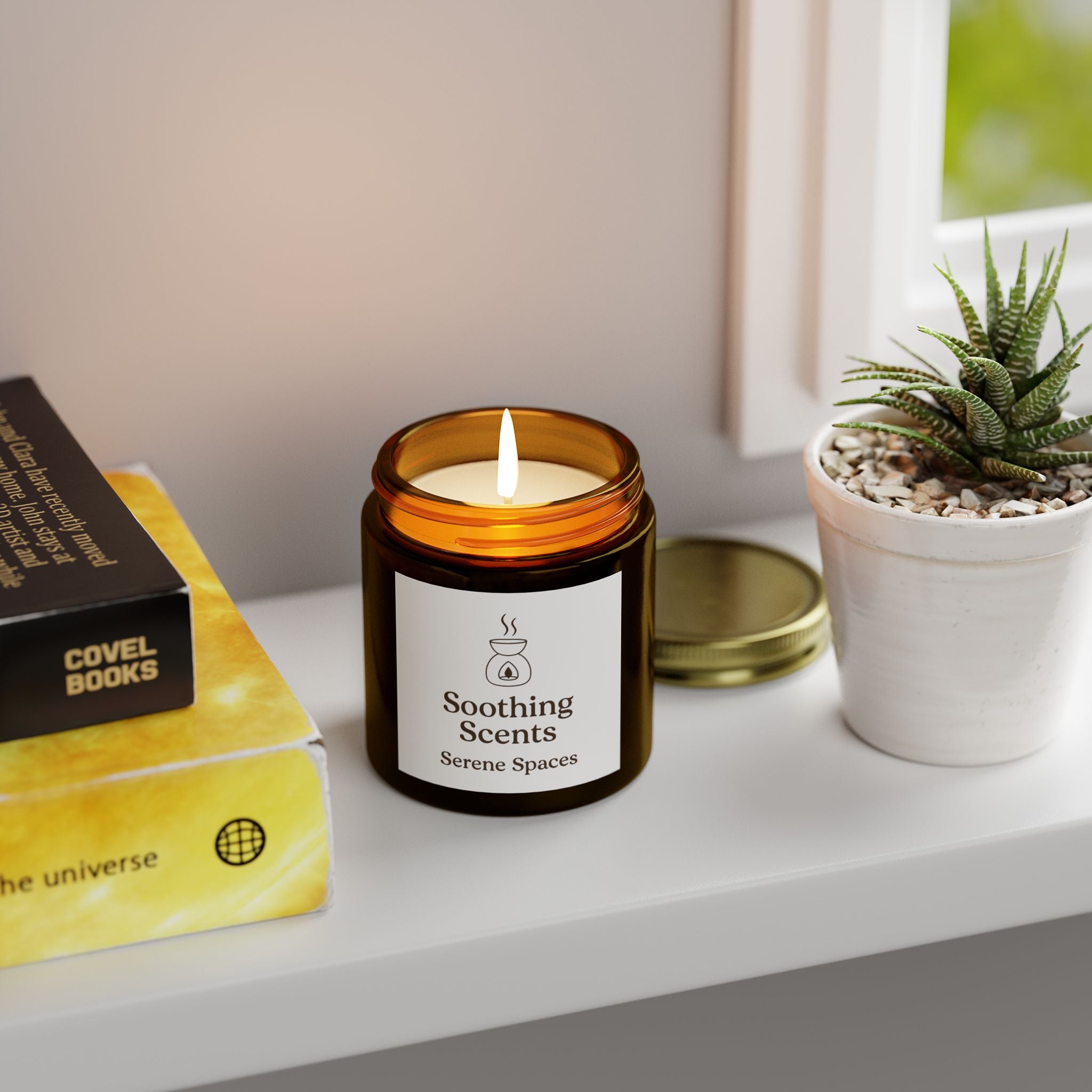 Scented Candles, Elderly Grandparents Gift, Coconut Apricot Wax Candle, Warm Memories, Cozy Atmosphere, Relaxing Aromatherapy, Holiday
