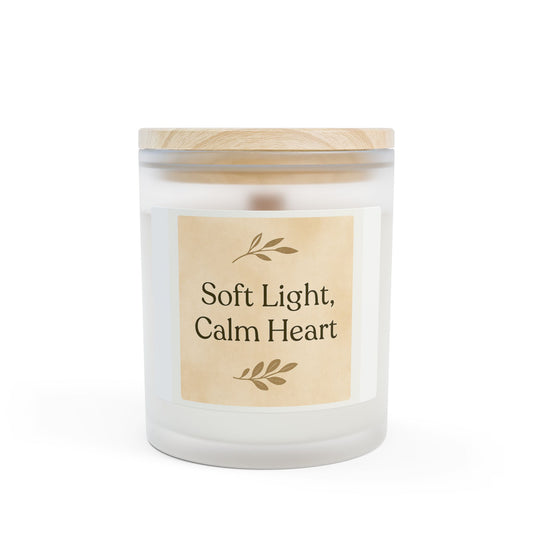 Soothing Candle, Cozy Home Decor, Gift for Her, Relaxing Aromatherapy Candle, Candle with Soft Light, Calm Heart Candle