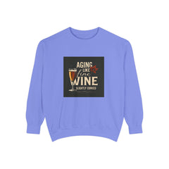 Golden Style Sweatshirt – “Aging Like Fine Wine (Slightly Soaked)