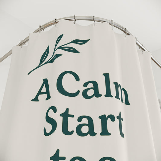 Elegant Shower Curtains for a Relaxing Bathroom Oasis, A Calm Start to a Beautiful Day, Home Decor, Gifts for Bathroom