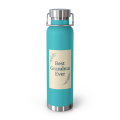Best Grandma Ever Copper Insulated Water Bottle, Gift for Grandma, Mother s Day Present, Birthday Gift