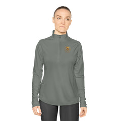 Vintage Stretch Action Ladies Quarter-Zip Pullover