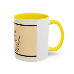 Comforting Accent Coffee Mug - Embrace Peace, Perfect Gift for Seniors, Home Decor, Relaxation, Tea Lover's Essential