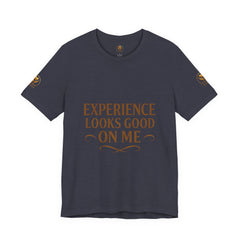 Senior Unisex Tee - 'Experience Looks Good' Cotton Short Sleeve