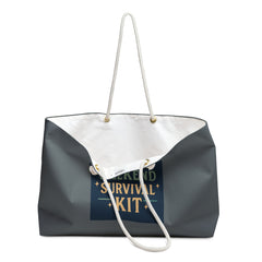 Papa's Weekend Survival Kit Bag | Stylish Travel Tote, Perfect for Getaways, Gifts for Dads, Beach or Gym Bag, Versatile Carryall