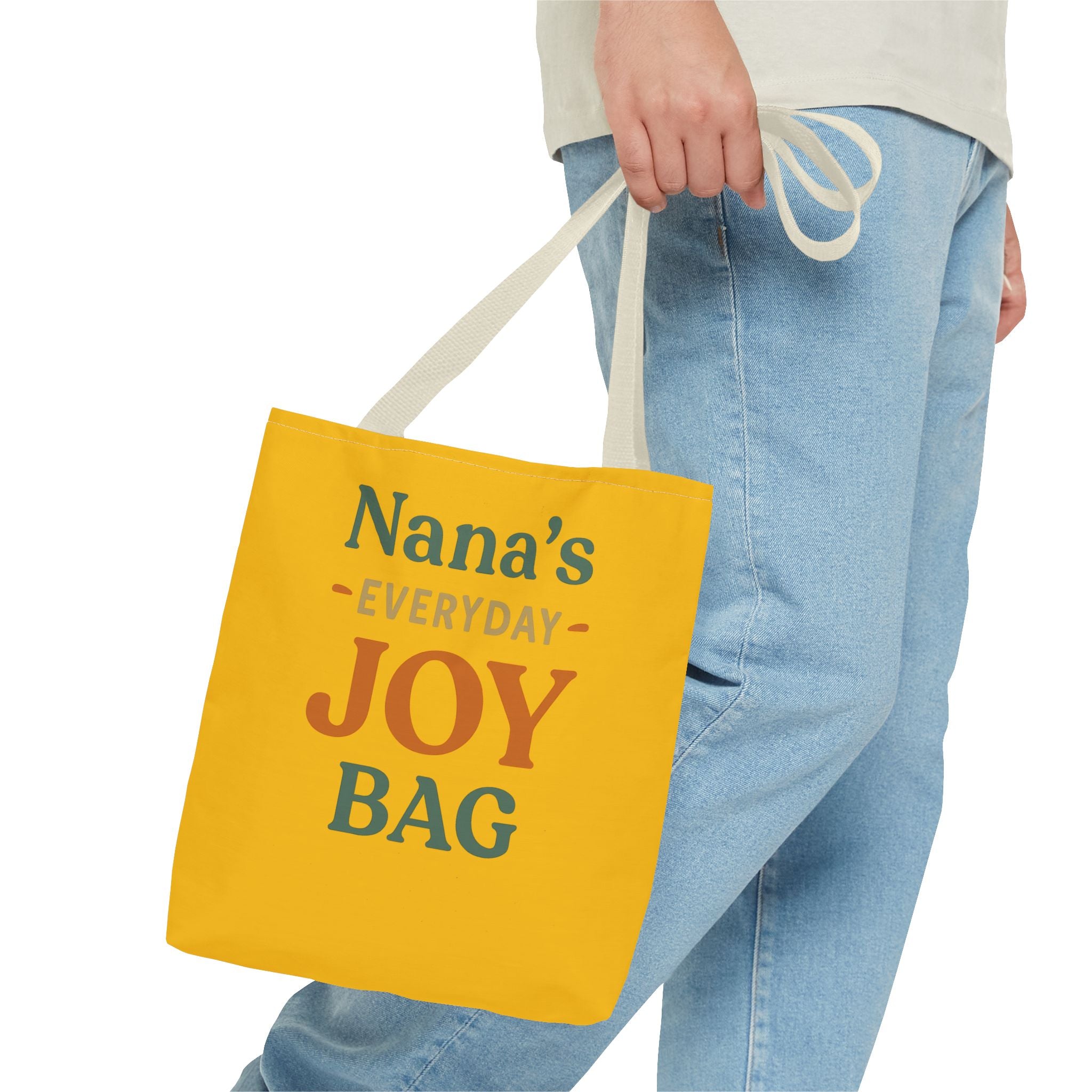 Nana's Everyday Joy Tote Bag, Perfect Gift for Grandmothers, Eco-Friendly Shopping Bag, Yellow All-Over Print, Birthday, Mother's Day, [...]