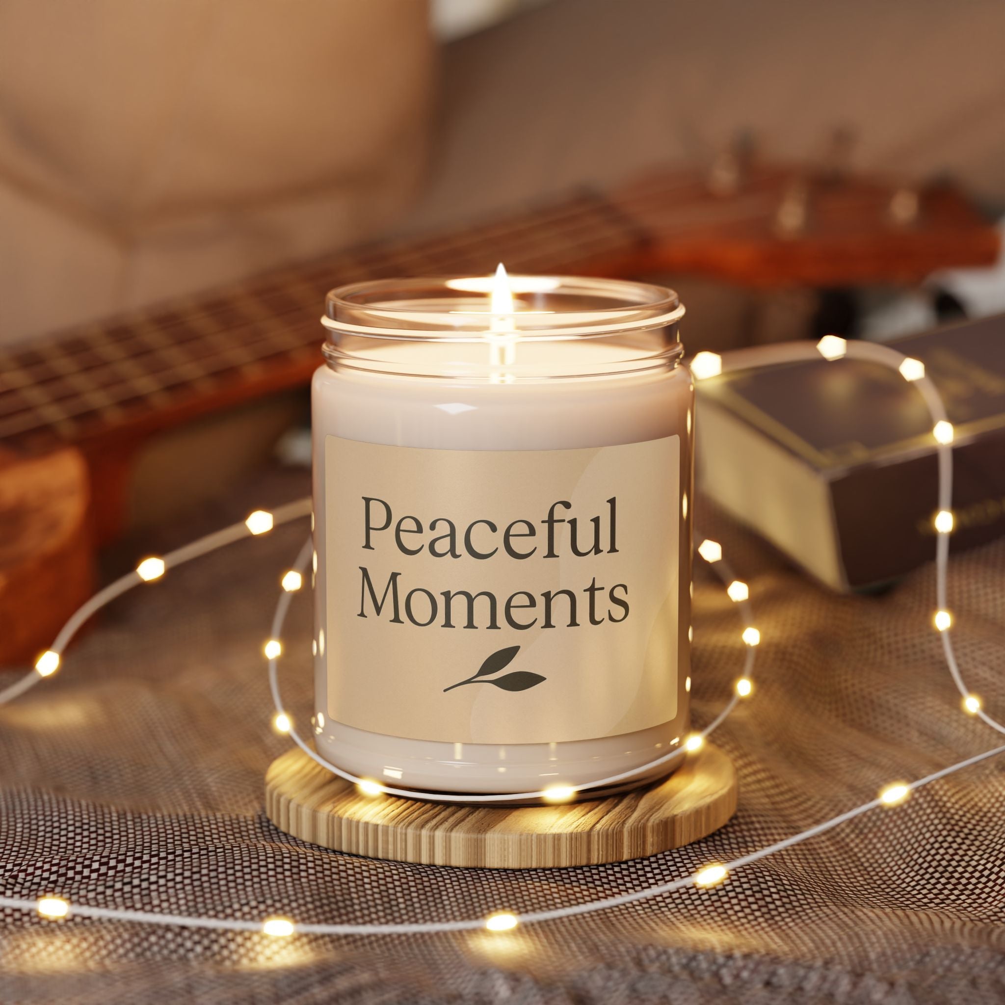 Peaceful Moments Scented Soy Candle | Relaxation Gift, Aromatherapy, Home Decor, Self-Care, Mindfulness