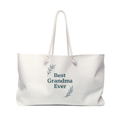 Best Grandma Ever Weekender Bag, Perfect for Travel, Gifts for Grandma, Mother's Day, Tote Bag, Beach Bag, Canvas Bag