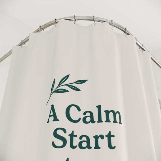 Elegant Shower Curtains for a Relaxing Bathroom Oasis, A Calm Start to a Beautiful Day, Home Decor, Gifts for Bathroom