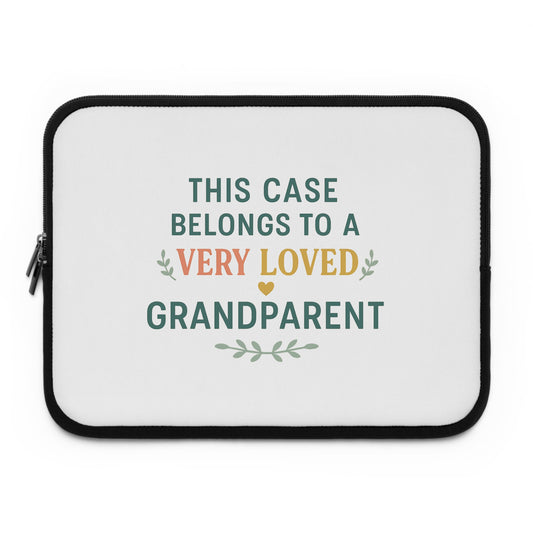 Laptop Sleeve for Grandparents - Gift for Tech Lovers, Computer Case, Cute Tech Accessory, Holiday Gift, Gift for Him/Her