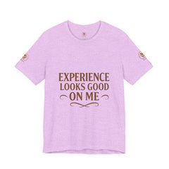 Senior Unisex Tee - 'Experience Looks Good' Cotton Short Sleeve