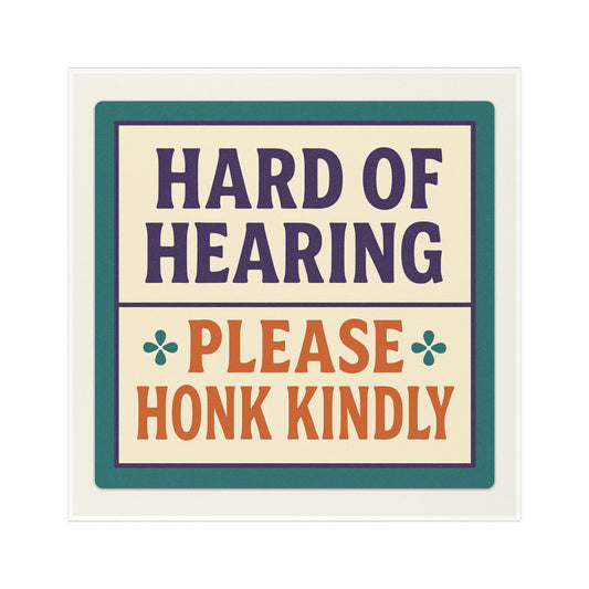 Senior Driver Car Magnet - Fun Automotive Decor, Gift for Seniors, Personalized Vehicle Sign, Patience Reminder, Funny Driving Magnet