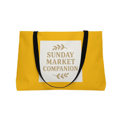 Sunny Market Tote Bag, Beach Bag, Weekend Getaway Bag, Farmer's Market Companion, Stylish Grocery Tote, Eco-Friendly Shopping Bag