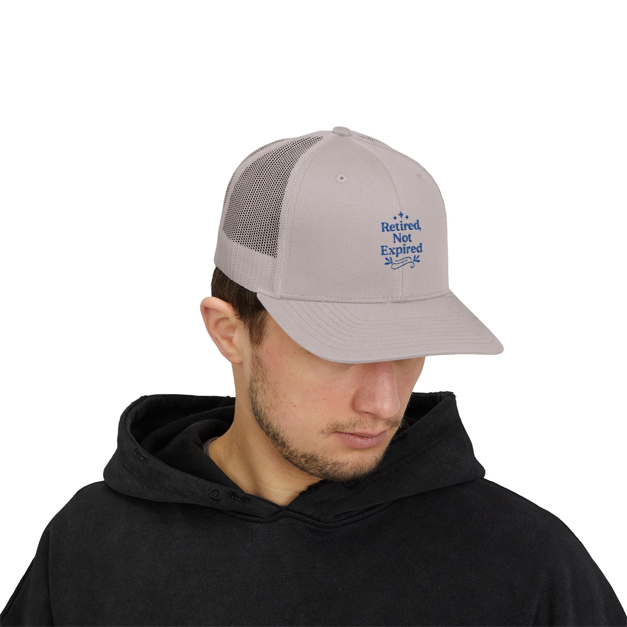 Retired Not Expired Snapback Trucker Cap | Perfect Gift for Retirees, Casual Wear, Outdoor Adventures, Father's Day, Birthday