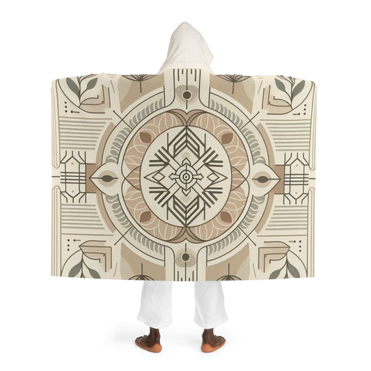 Hooded Sherpa Fleece Blanket