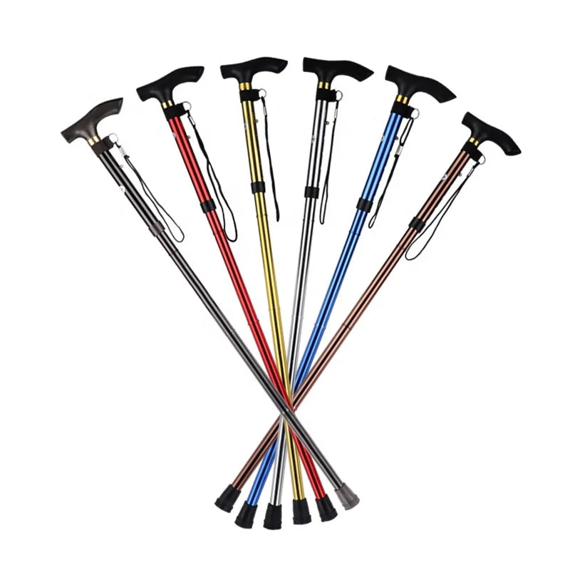 Foldable Aluminum Walking Cane – Lightweight Support for Seniors