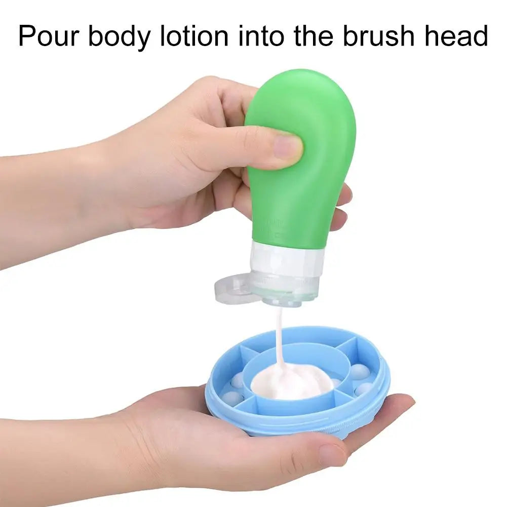 Lotion Applicator & Back Massage Brush – Long Handle for Easy Reach