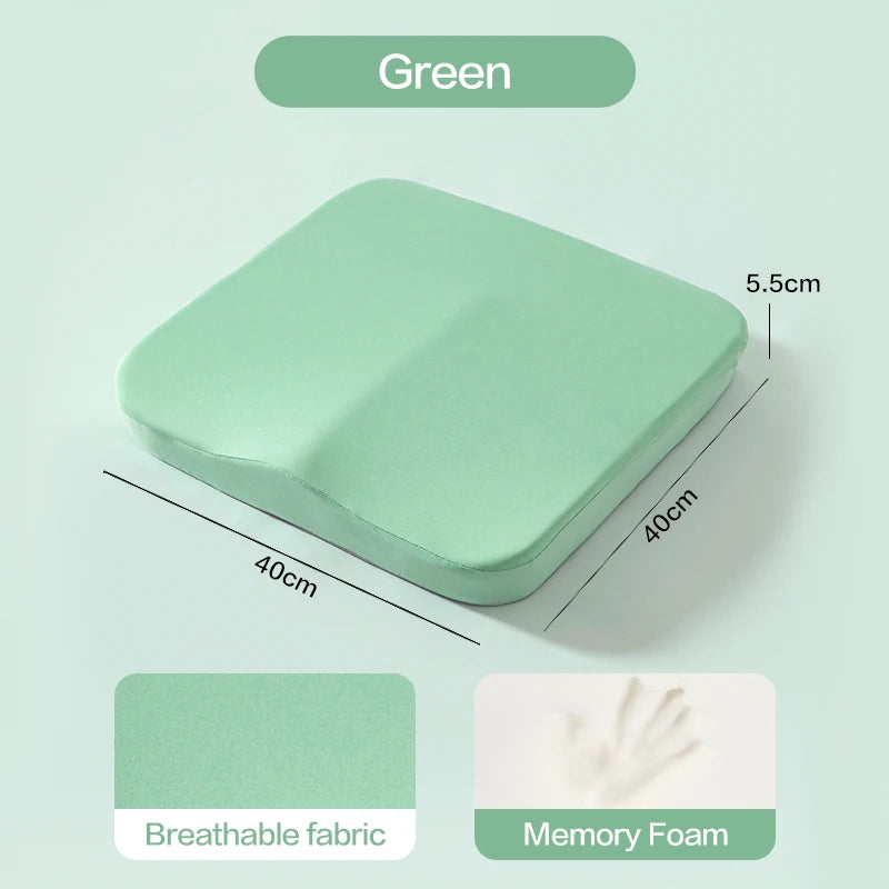 Ergonomic Memory Foam Seat Cushion – Tailbone & Pressure Relief Support