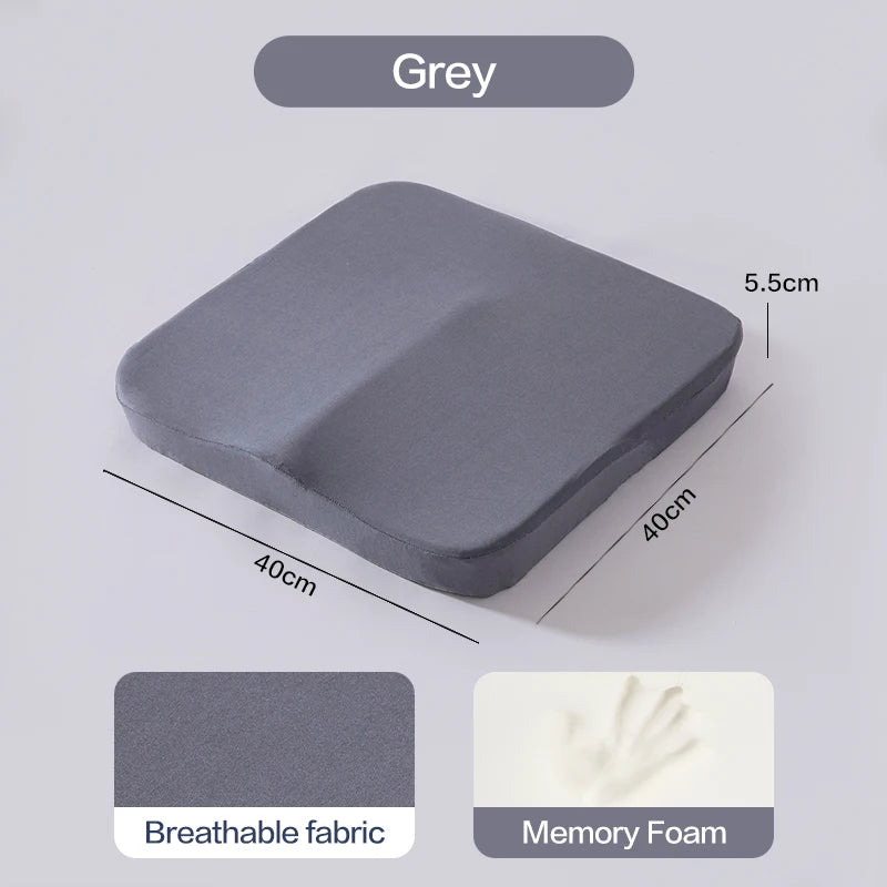 Ergonomic Memory Foam Seat Cushion – Tailbone & Pressure Relief Support