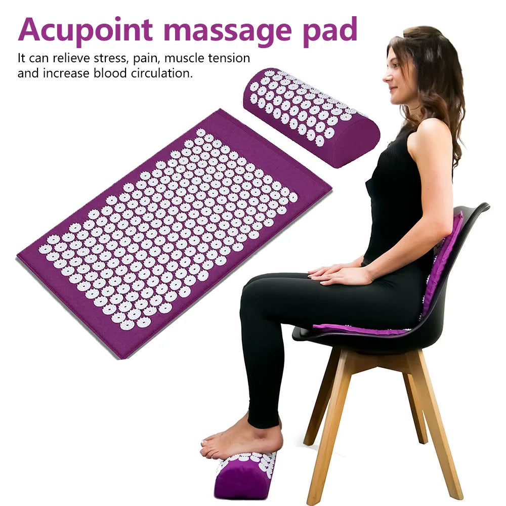 Acupressure Mat & Pillow Set – Gentle Relaxation for Body & Mind
