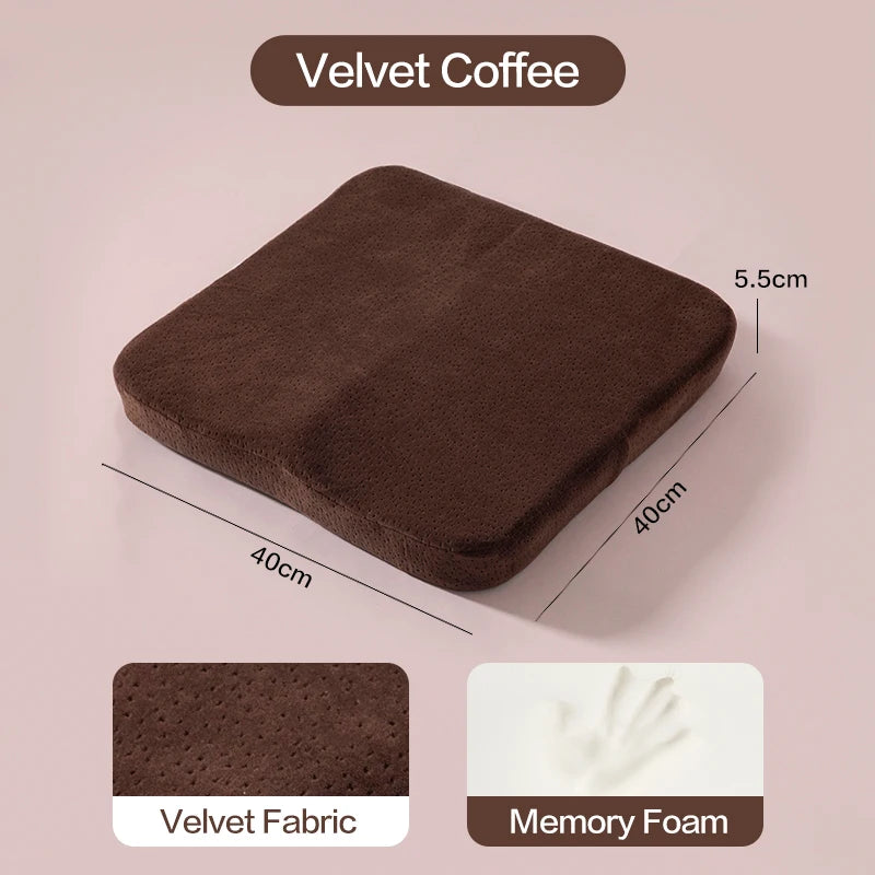 Ergonomic Memory Foam Seat Cushion – Tailbone & Pressure Relief Support