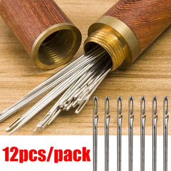 Blind Needle Set for Elderly – Easy Threading Sewing Needles (12–60pcs)