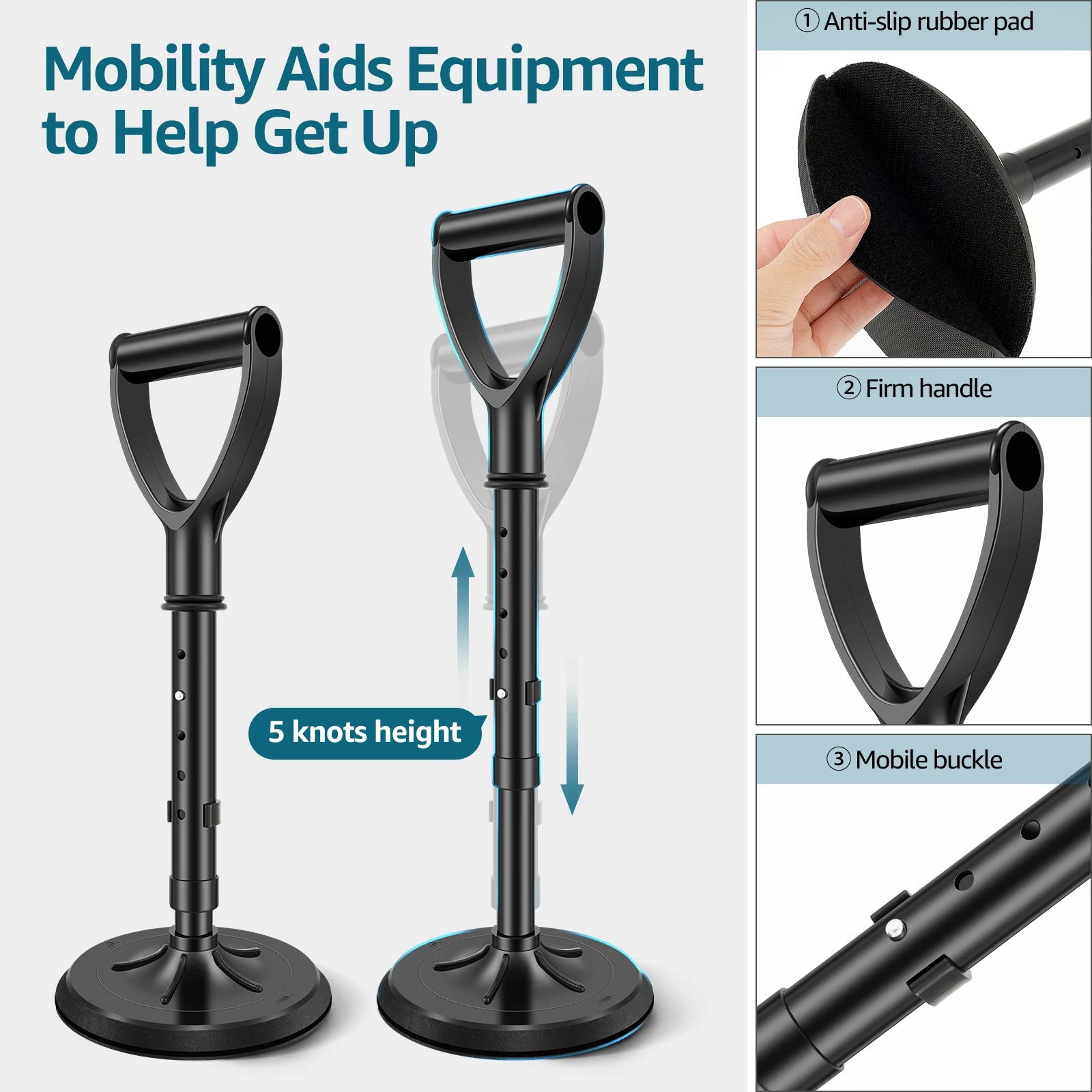 Standing Aid Tool – Adjustable Lift Support for Seniors (44–54 cm)