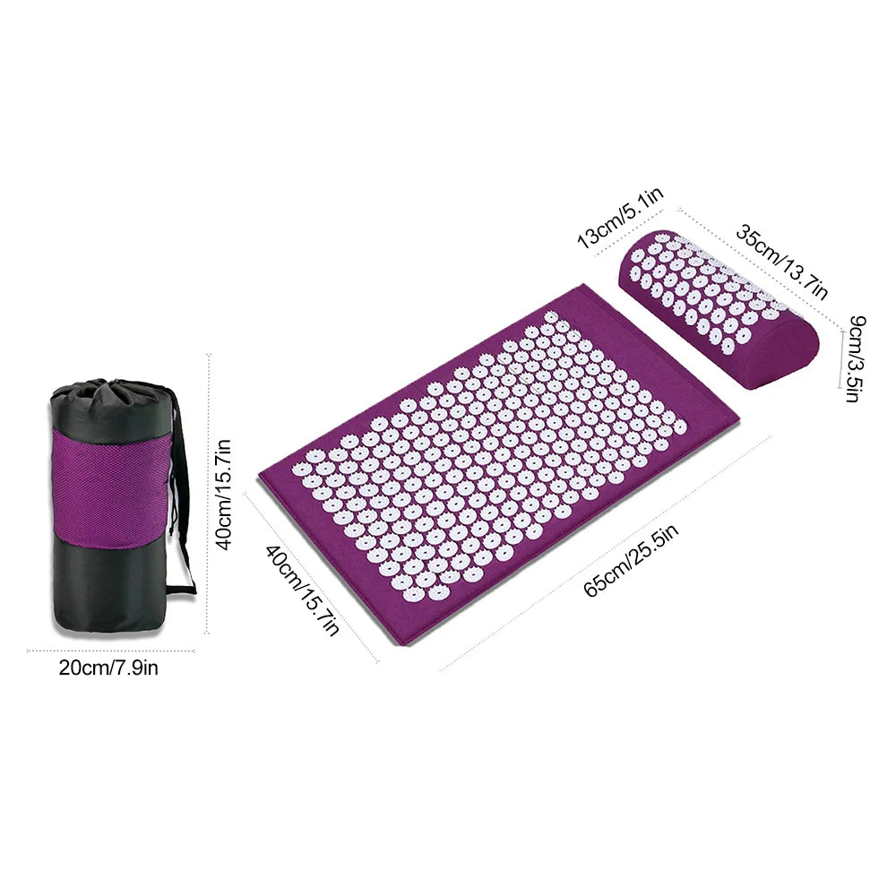 Acupressure Mat & Pillow Set – Gentle Relaxation for Body & Mind
