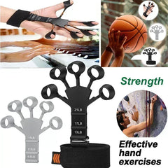 Silicone Finger Strengthener – 6-Level Gentle Hand Grip Trainer